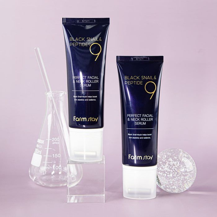 Perfect facial and neck roller serum